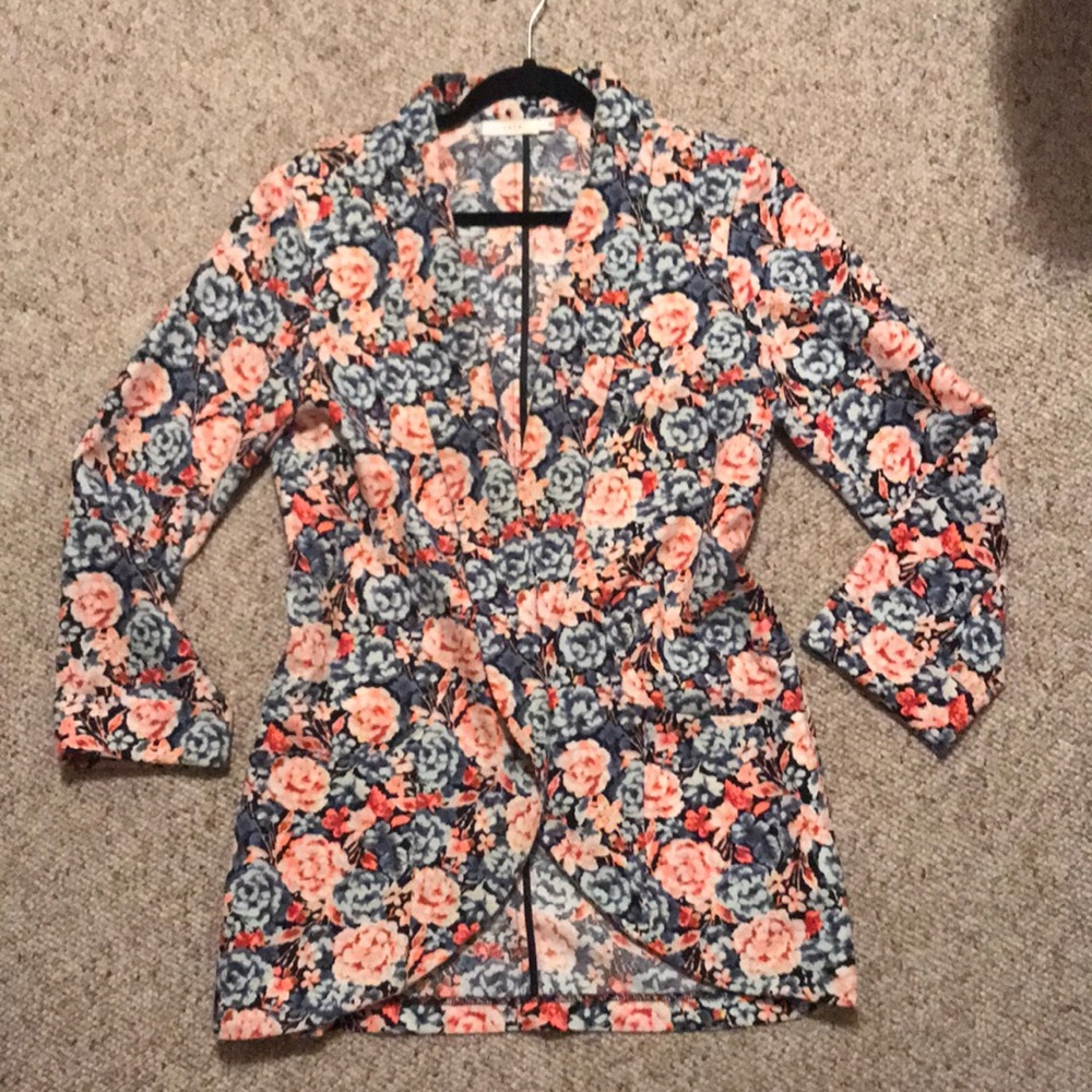 Lush floral blazer
